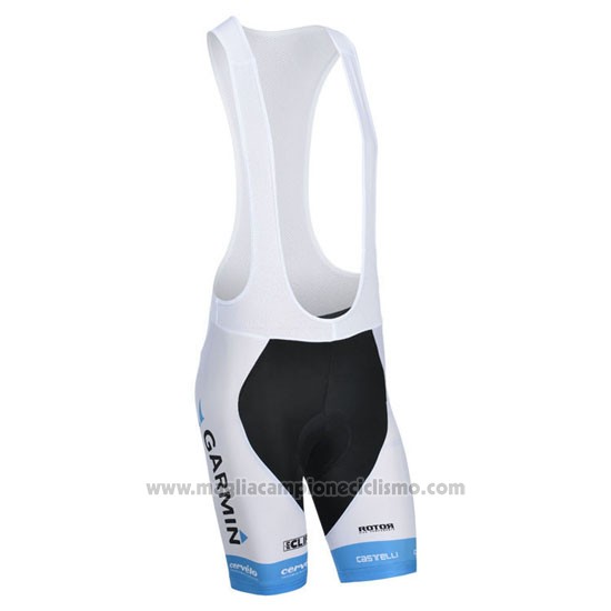 2014 Abbigliamento Ciclismo Garmin Sharp Azzurro e Rosso Manica Corta e Salopette